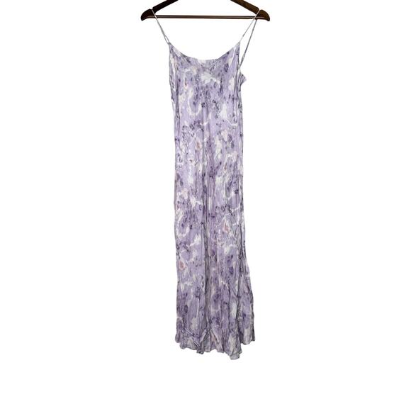 J. Crew Lavender Field Flora Obscura X Cupro Silk Blend Slip Midi Dress 2 Purple - Picture 12 of 15
